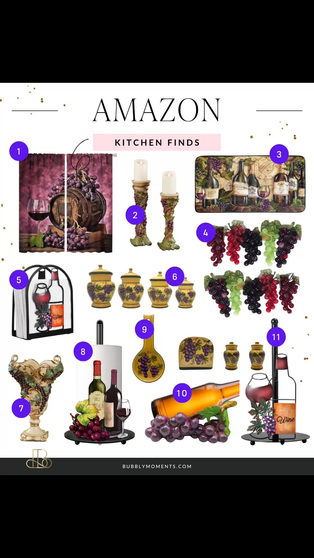 These Amazon kitchen finds are perfect if you love decor that feels both functional and beautiful 🍷
From statement countertop pieces to decorative accessories, this collection is ideal for creating a kitchen or dining space that feels curated and welcoming.

Whether you’re styling shelves, updating your countertops, or adding finishing touches to a home bar or dining area, these finds help elevate your space without overthinking it. They also make great housewarming or hostess gift ideas.

Tap to shop all the kitchen decor ✨
Save this post for kitchen styling inspiration and elegant Amazon home finds.

#AmazonKitchenFinds #AmazonDecor #LTKFinds #LTKHome #LTKStyle #HomeDecor #KitchenStyling #DecorDetails #CountertopDecor #DiningDecor #HomeAccessories #AmazonHomeFinds #AffordableDecor #HomeInspo #LTKDiscover #ShopLTK #LTKFavorites #KitchenInspo #ClassicDecor #StyledHome

#LTKfoodie #LTKmomlife #LTKHome