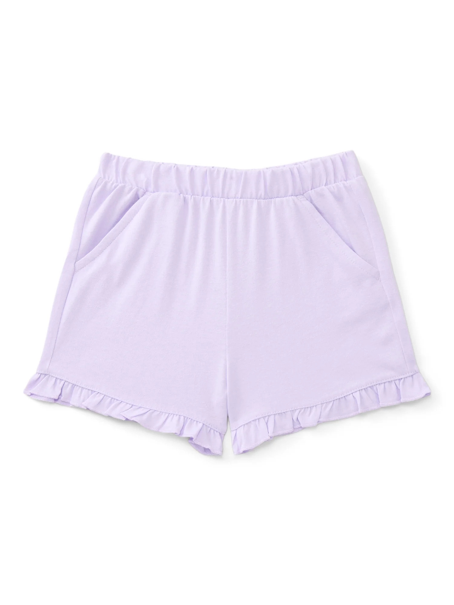 Wonder Nation Toddler Girls Ruffle Shorts, Sizes 18M-5T | Walmart (US)