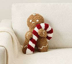 Little Spice Gingerbread Shaped Pillow | Pottery Barn (US)