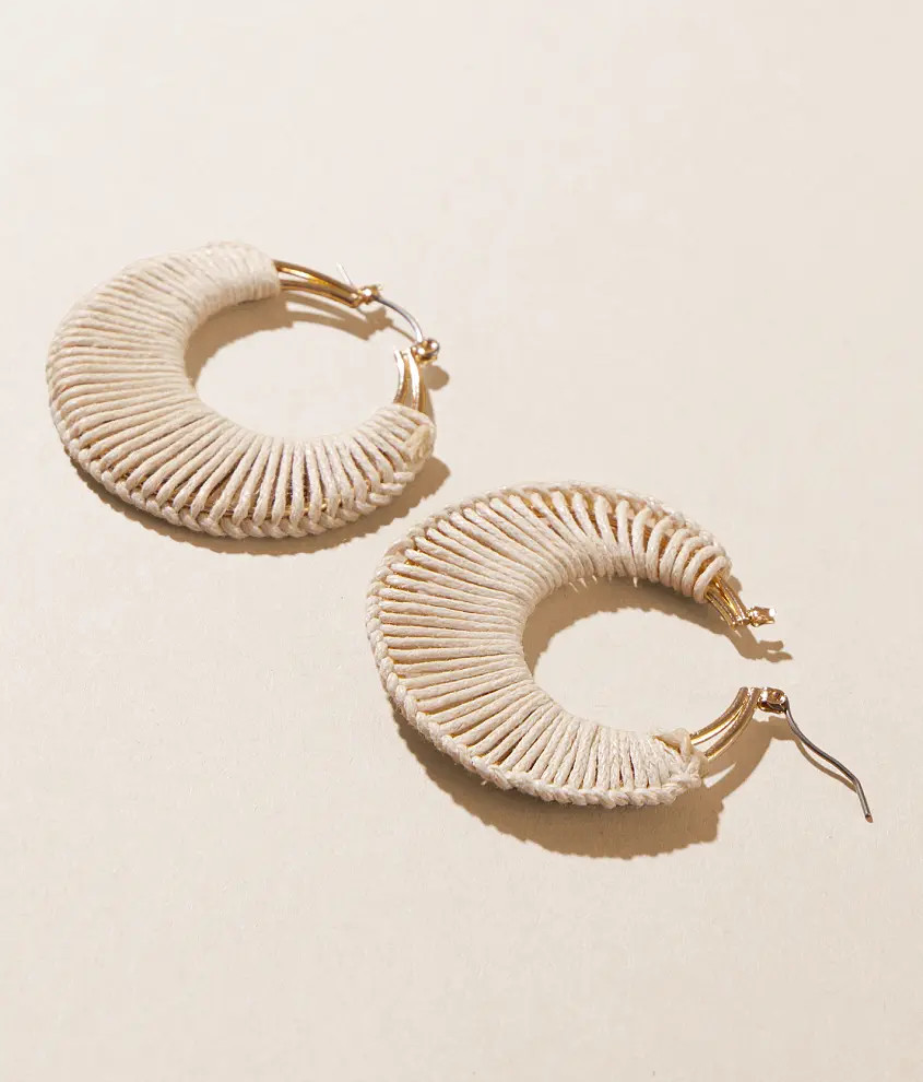 Threaded Hoop Earring | Buckle