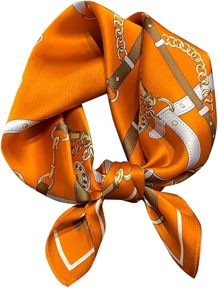 Mulberry Silk Scarfs Women Small Square Scarf 21" x 21" Breathable Lightweight Neckerchief Headsc... | Amazon (US)