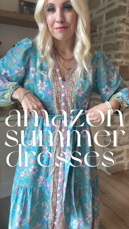 Amazon summer dresses! A lot of great options that remind me of anthro! I am wearing a medium in all. I love that they can be worn casually, dressed up or even as a swim cover up. I’ll show a try on haul in stories too!

#LTKFindsUnder50 #LTKStyleTip #LTKSwim