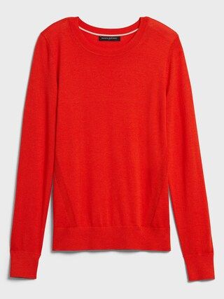 Washable Forever Crew-Neck Sweater | Banana Republic Factory