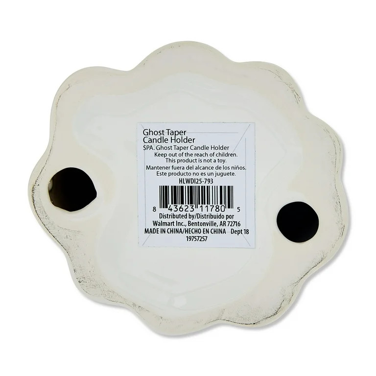 Ghost Taper Candle Holder, Halloween by Way To Celebrate | Walmart (US)