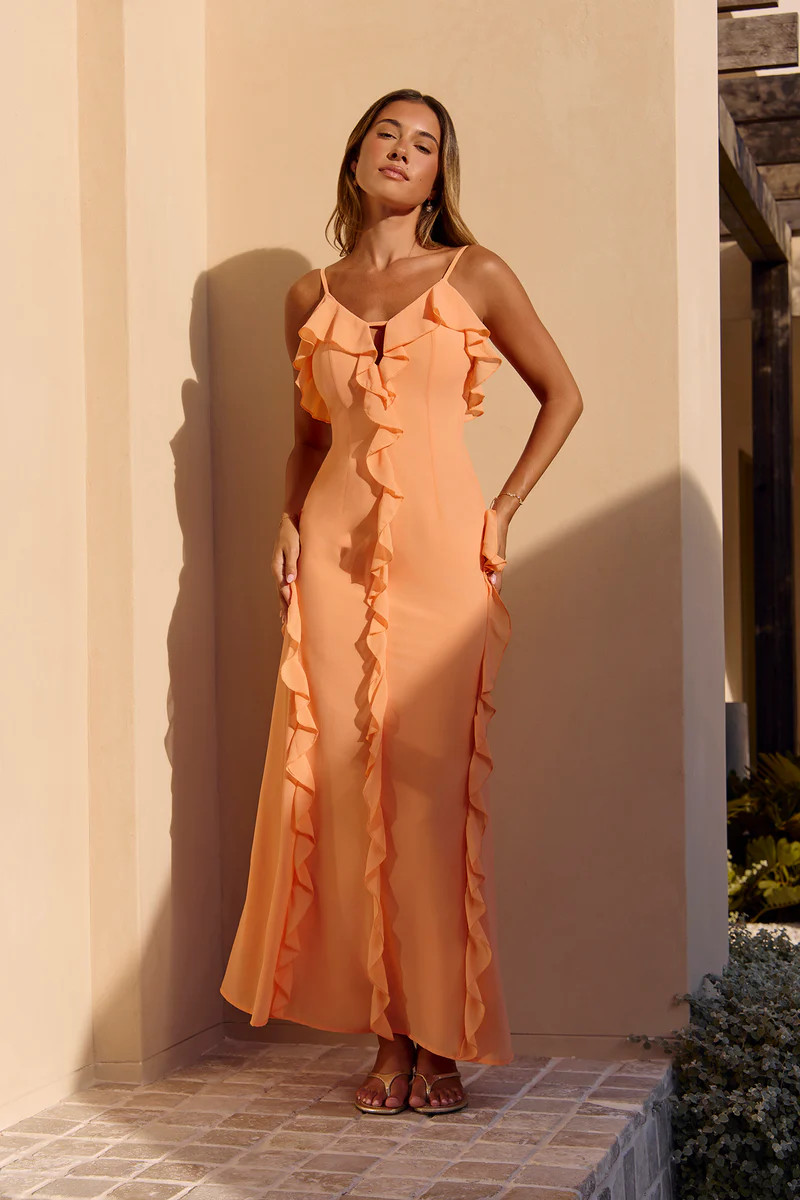 Cool With You Maxi Dress Orange | Fortunate One