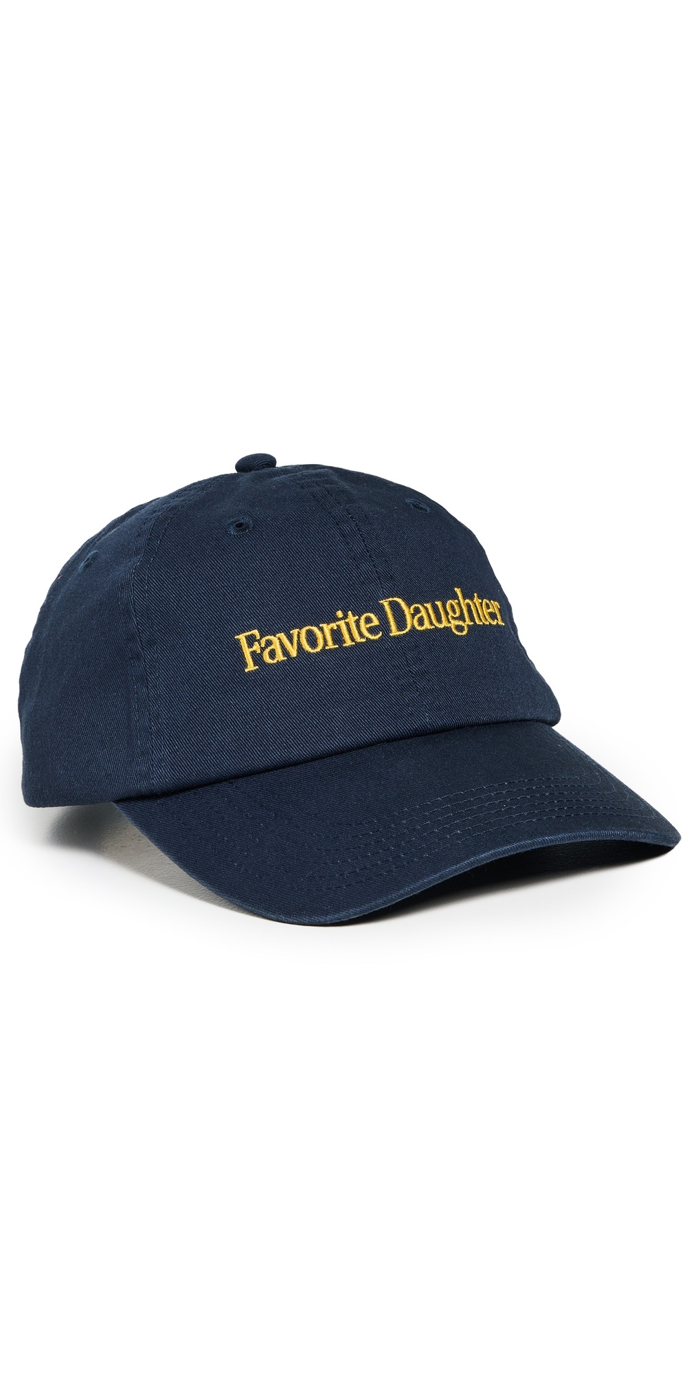 Favorite Daughter Classic Logo Baseball Cap Navy/Yellow One Size | Shopbop