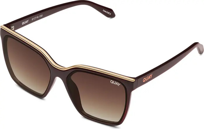 Level Up 51mm Gradient Square Sunglasses | Nordstrom