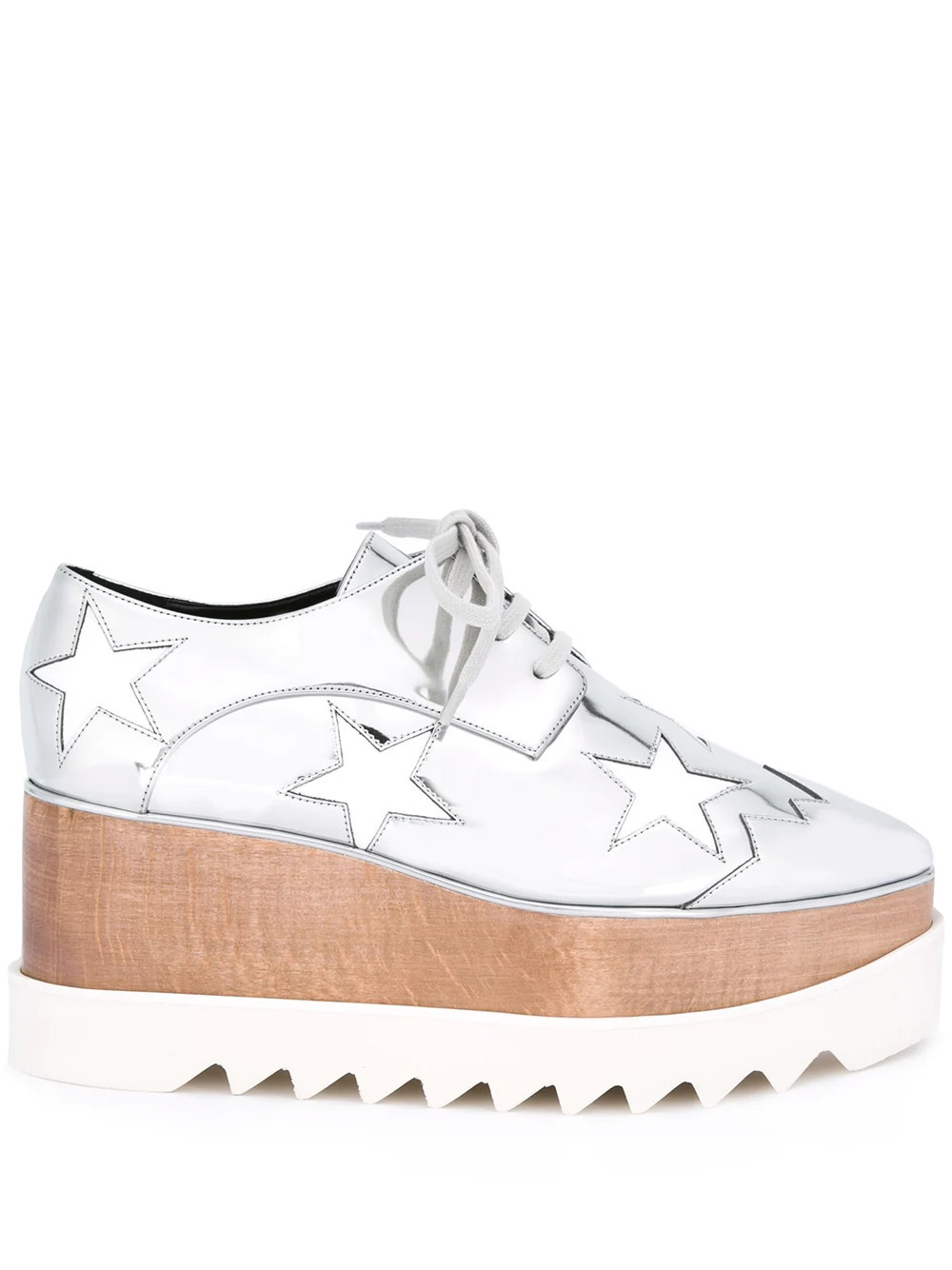 Stella McCartney Elyse platform shoes - Metallic | Farfetch Global