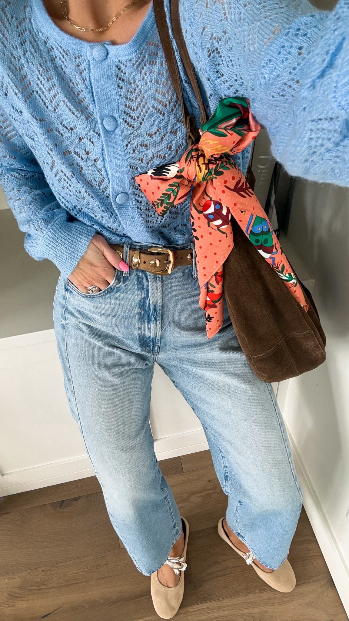 Simple spring outfit! Adding all the fun accessories. This $6 silk scarf is going to be on repeat!


#LTKmomlife #LTKSaleAlert #LTKOver40