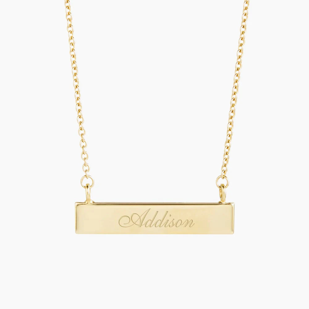 Name Bar Necklace | Brook and York