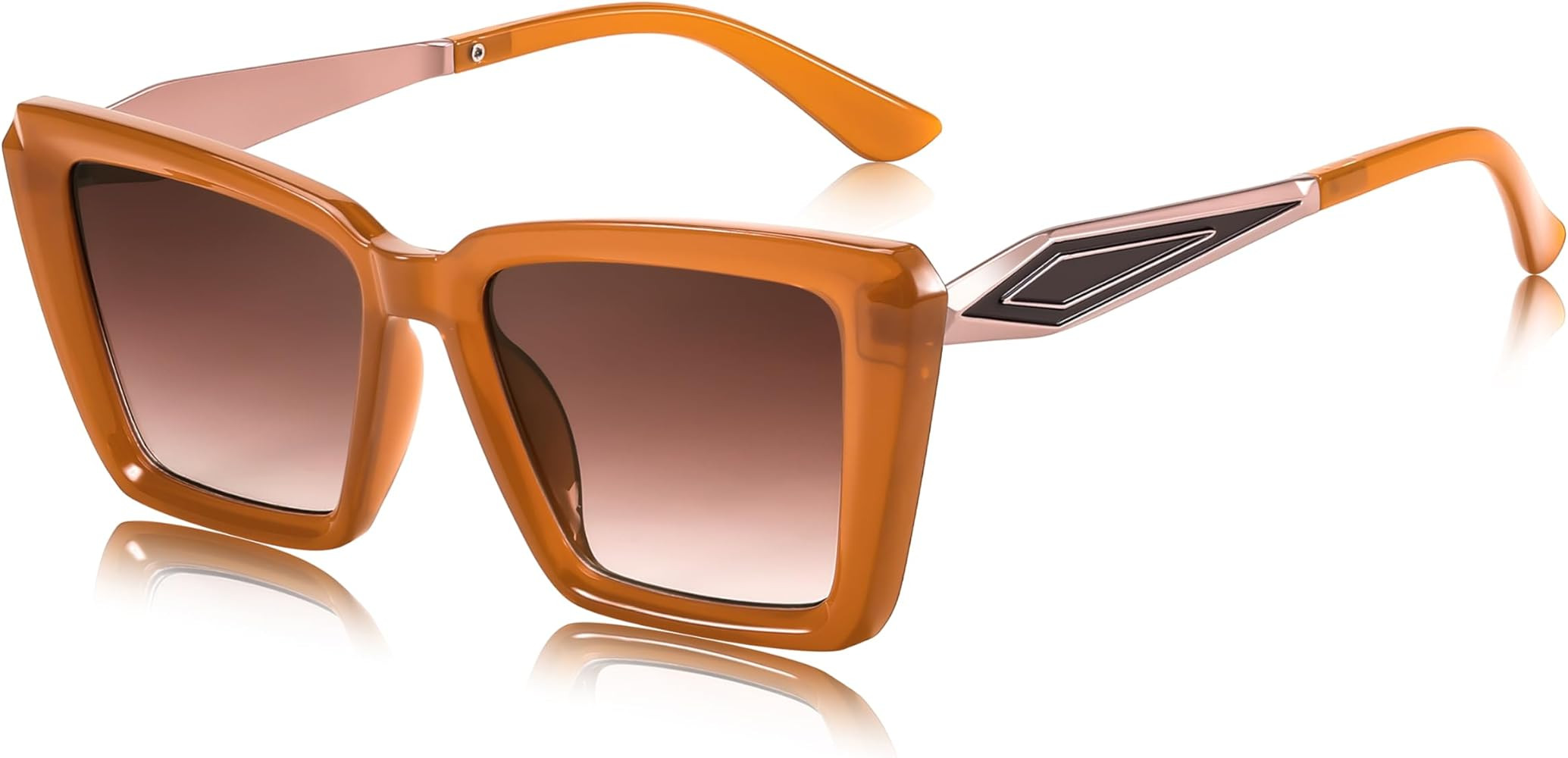 FEISEDY Trendy Cat Eye Women Sunglasses, Retro Womens Square Cateye Sun Glasses B9135 | Amazon (US)