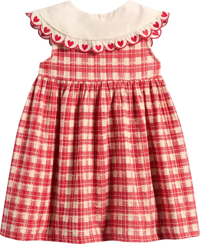 Kids' Gingham Embroidered Dress | Nordstrom