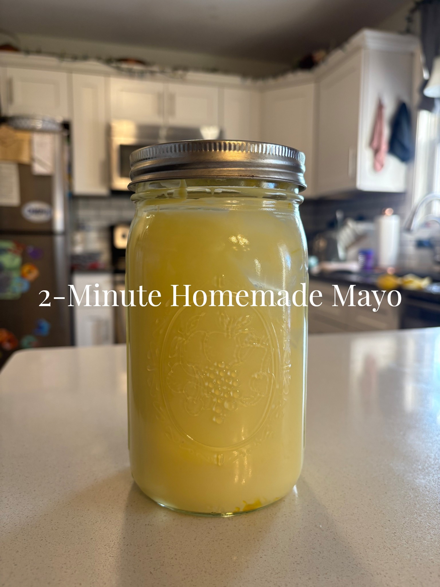 2-Minute Homemade Mayo
Crunchy, But Busy 🌿
We ran out of mayo, so I decided to make my own! It’s fast, uses simple ingredients, and most importantly — my kids couldn’t tell the difference ✔️
Ingredients
1 large egg (room temperature works best)
1 cup extra virgin olive oil
1 tbsp vinegar (white or apple cider)
½ tsp salt
½ tsp yellow mustard
Instructions
Add egg, vinegar, salt, and yellow mustard to a tall cup or jar.
Pour in the olive oil.
Place an immersion blender at the bottom and blend without moving for 10–15 seconds until thickened.
Slowly lift the blender to fully combine.
Taste and adjust salt or vinegar if desired.
Done — about 2 minutes from start to finish!
Storage
Store in an airtight container in the fridge.
Best used within 5–7 days.
Why I Love This Swap
Cheaper than store-bought
No unnecessary additives
Realistic for busy moms
Quick and kid-approved 🤍

#LTKmomlife #LTKHome #LTKfoodie