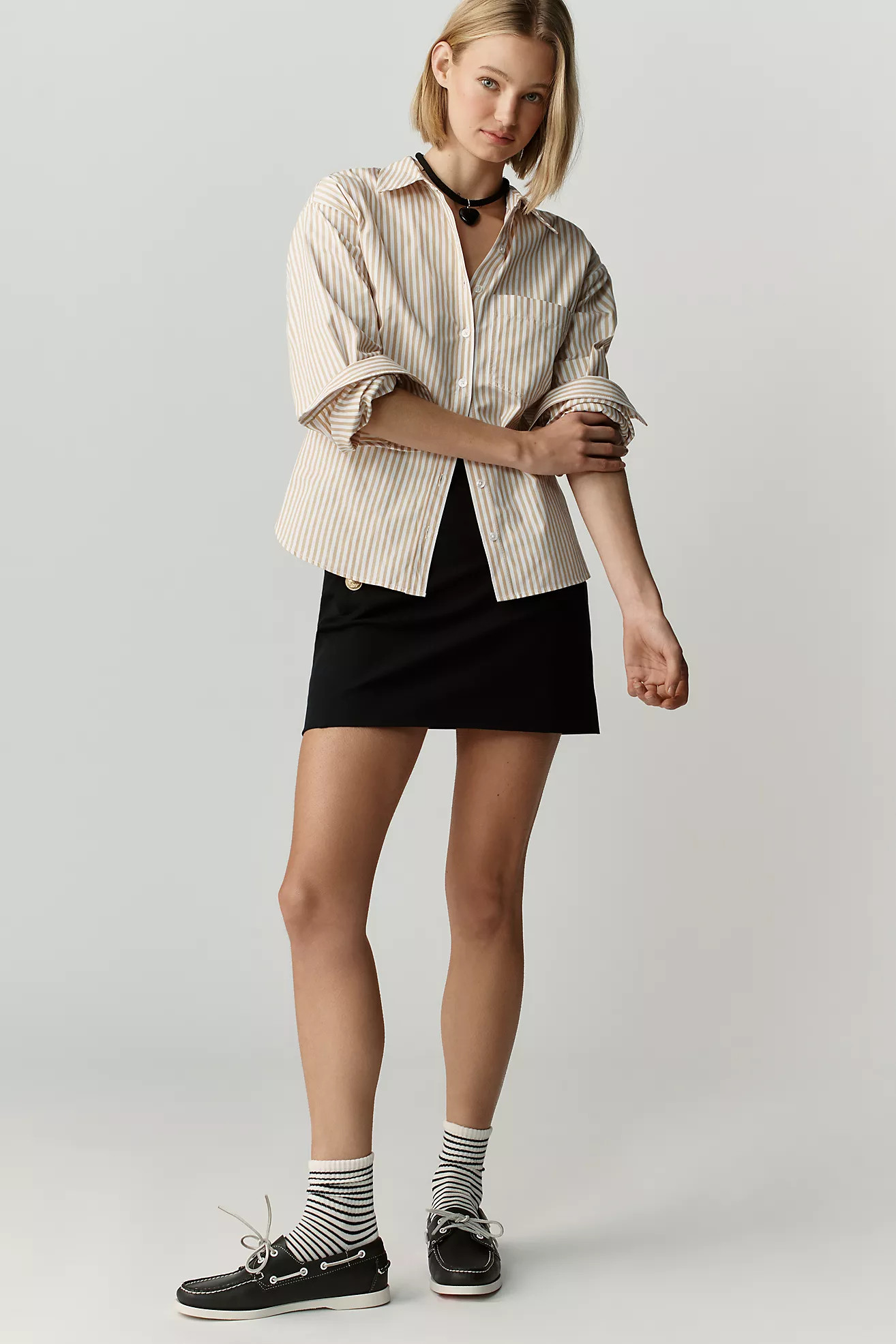Shrunken Bennet Button Down Shirt by Maeve | Anthropologie (US)