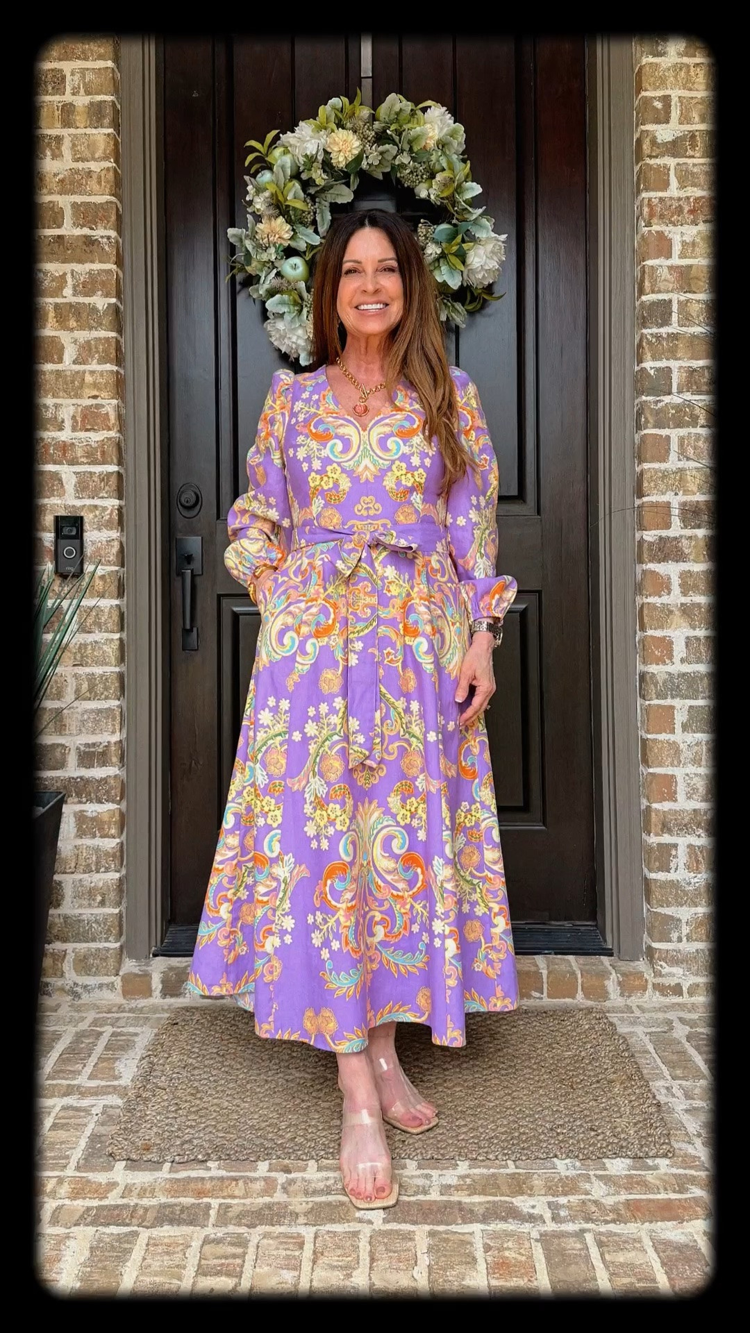 This maxi cotton and linen blend dress is perfect for spring and summer events. I’m wearing 4 petite. Available in petite, regular and tall sizes.

wedding guest
summer dress 
maxi dress
bridal shower
church outfit
dinner date