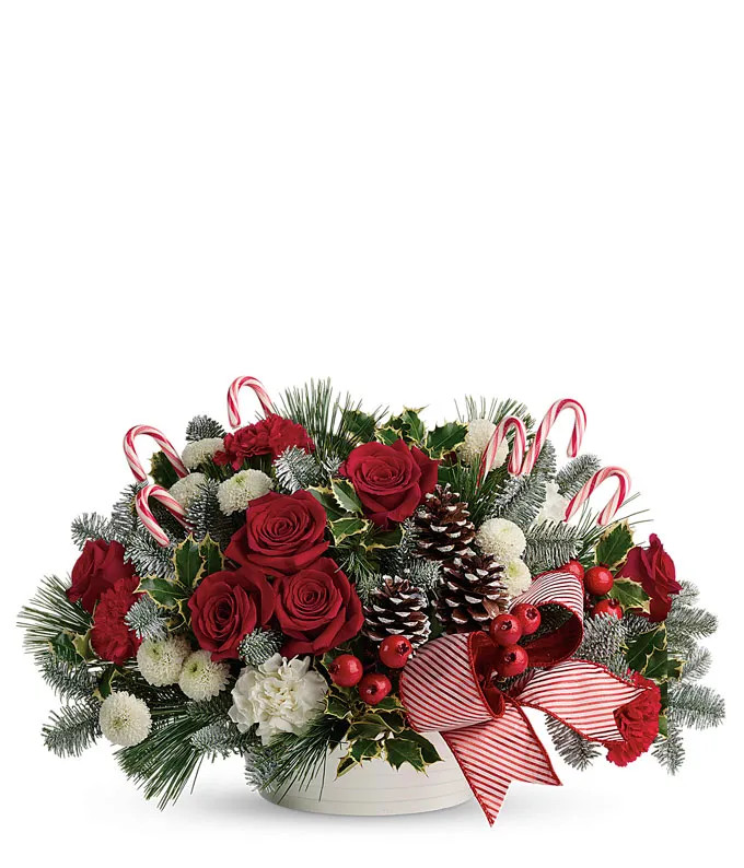 Candy Canes n' Roses | From You Flowers