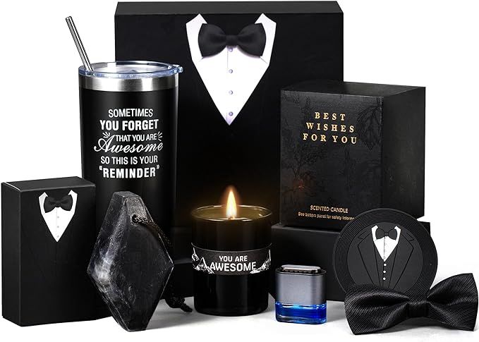 Valentines Day Gifts for Him, Gift Box Basket for Men Who Have Everything, Boyfriend Husband Vale... | Amazon (US)