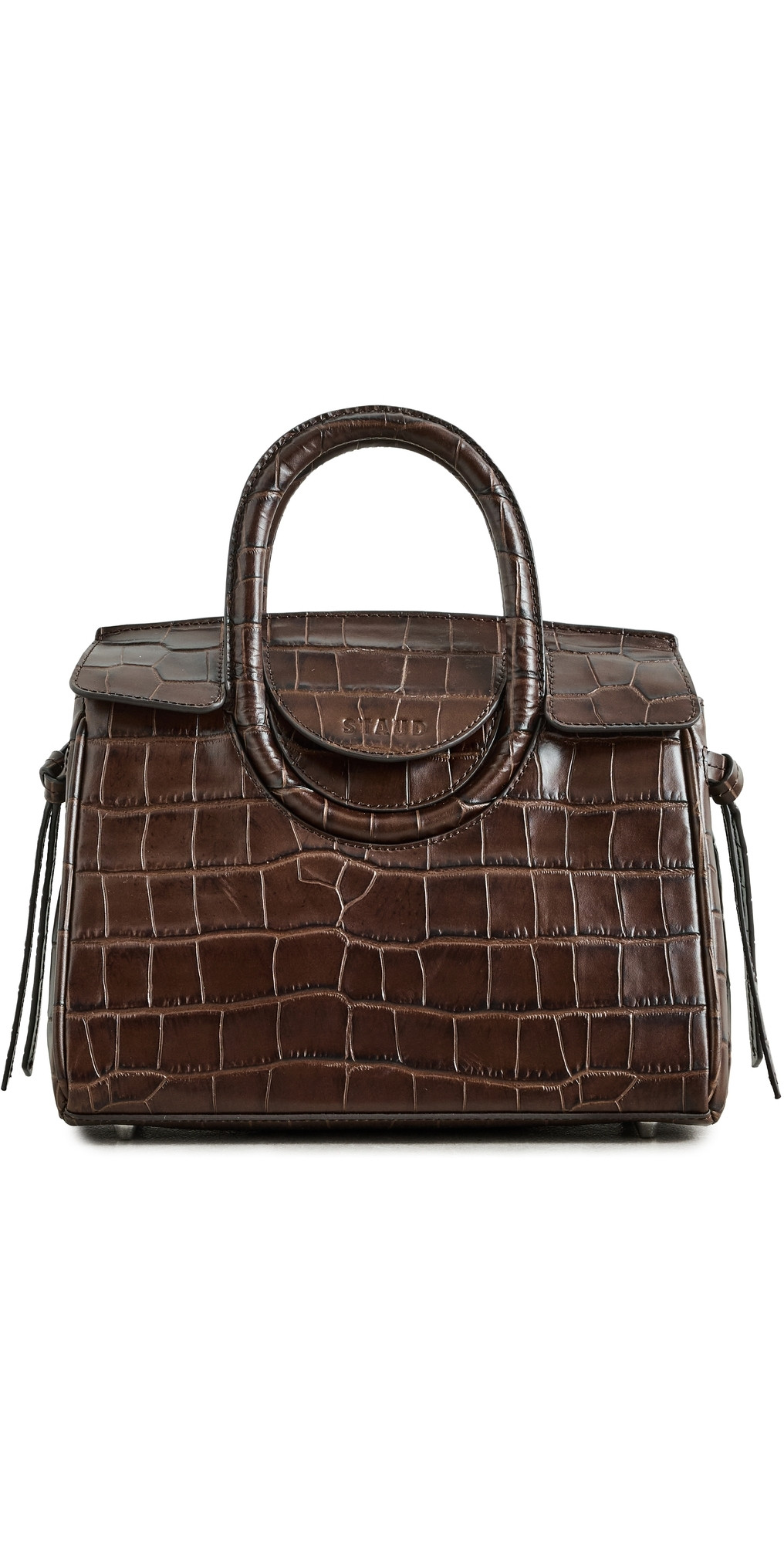 STAUD Maude Mini Carryall Tote Espresso Croco One Size | Shopbop