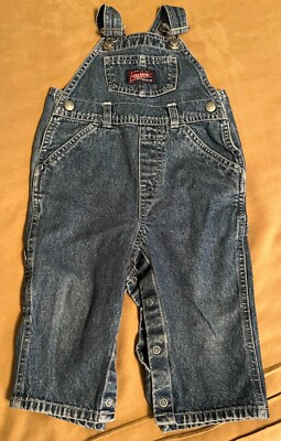 Old Navy Boys Blue Jean Overalls Denim Straight Snap Size 12-18 Months Vintage  | eBay | eBay US