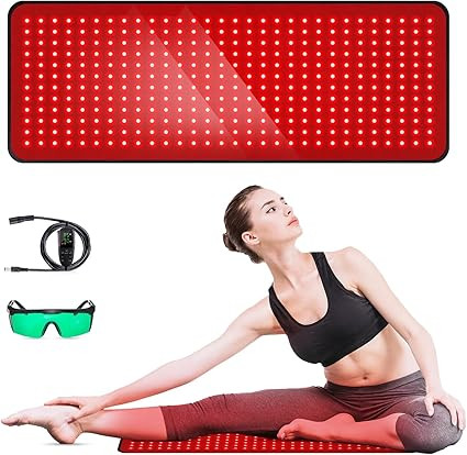 Red Light Therapy for Body, 31.5" * 11.8" Red Light Therapy Pad, Dual Chip Grade 360 LEDs 660nm &... | Amazon (US)