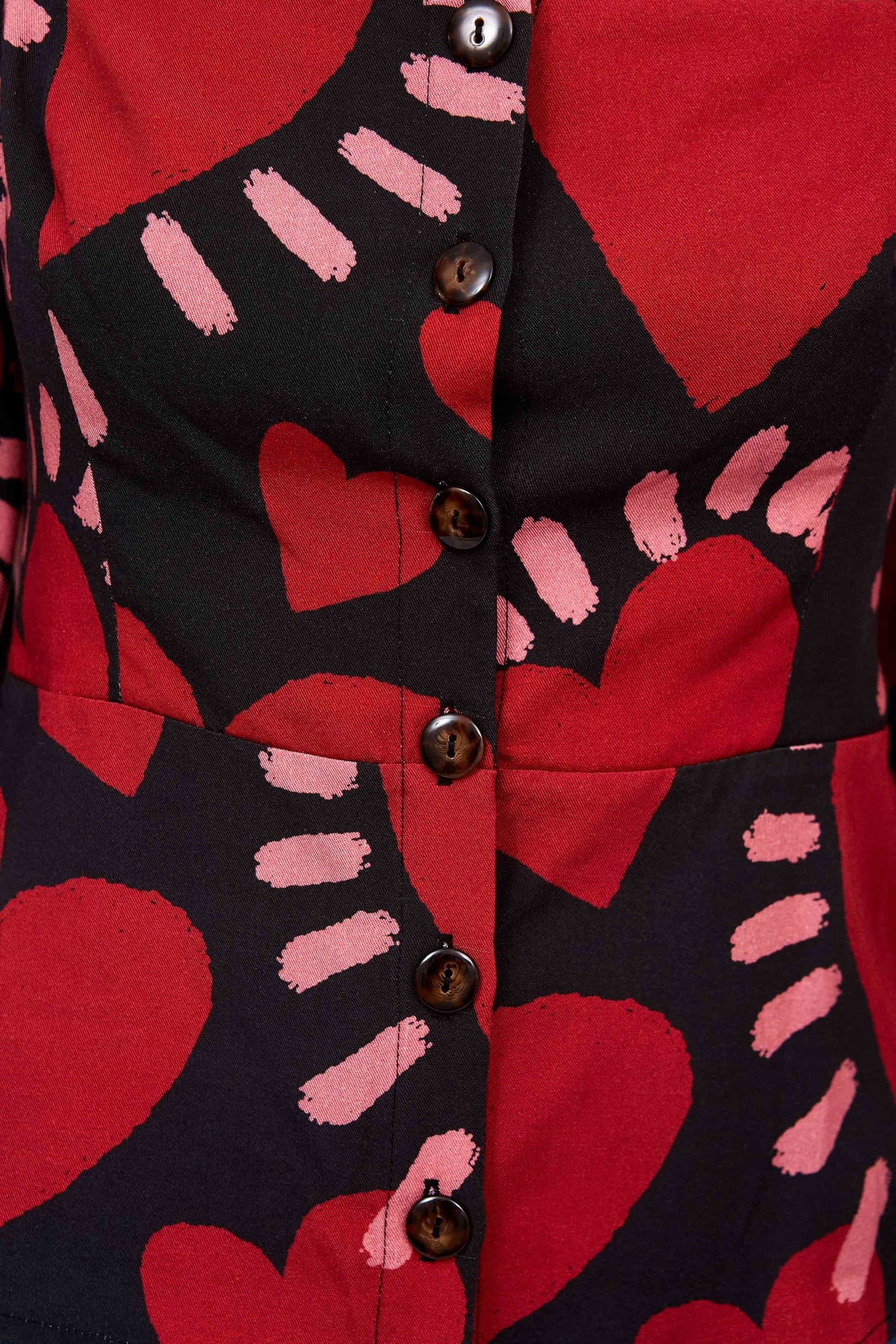 HEARTS LONG SLEEVE BLOUSE | FarmRio (US)