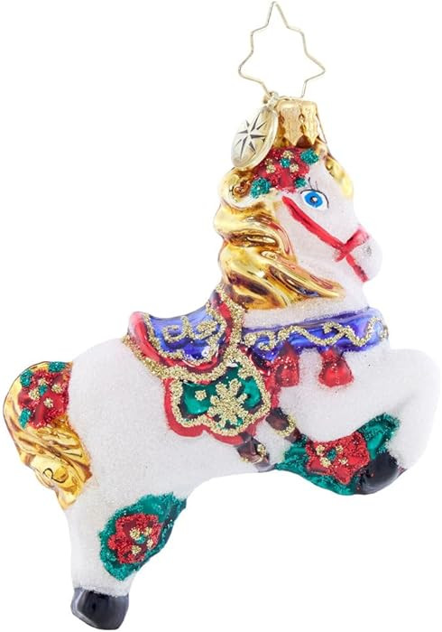 Christopher Radko Hand-Crafted European Glass Christmas Tree Decorative Ornament, Carousel Ride G... | Amazon (US)