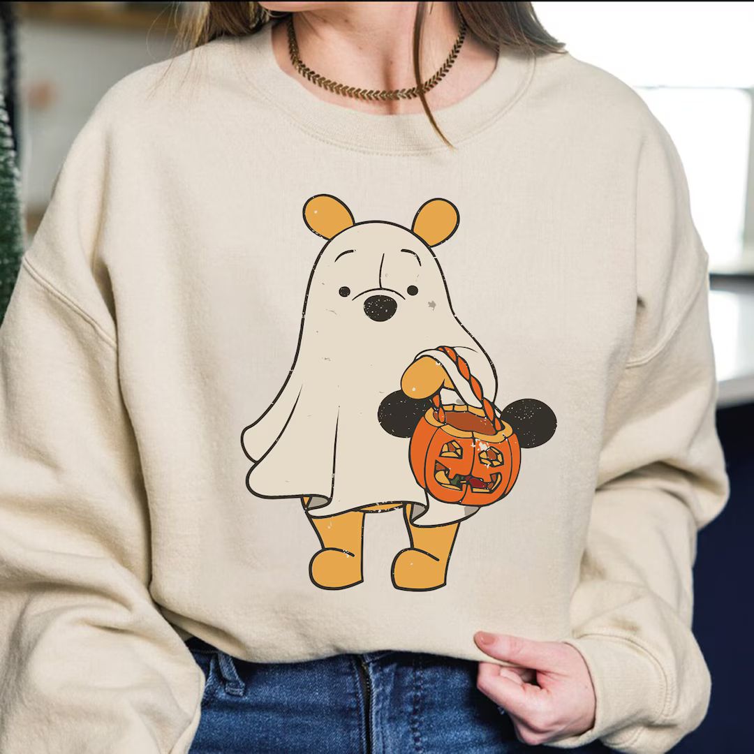 Winnie the Pooh Halloween Shirt, Ghost Pooh Shirt, Disney Pooh Bear Shirt, Epcot Halloween Shirt,... | Etsy (US)