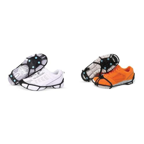 Due North Everyday G3 Ice Cleat for Walking and Running on Snow and Ice (1 Pair) & Everyday Pro Ice Cleats for Walking on Ice and Snow - 12 Replaceable Ice Diamond Spikes (1Pair) | Amazon (US)