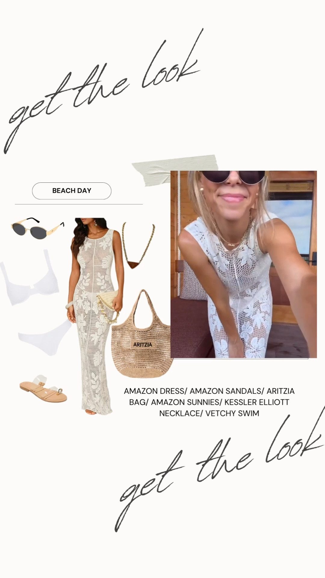 Get the look! Beach day!
Amazon dress 


#LTKgrwm #LTKSwim #LTKootd