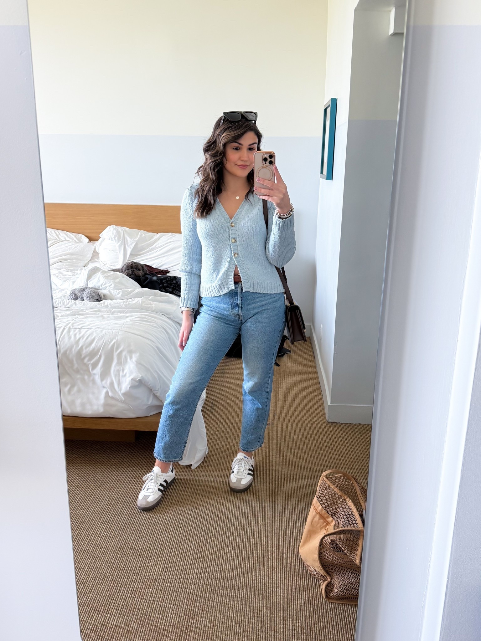 Spring outfit of the day | casual chic | easy style | effortless style | everyday style | abercrombie | denim 

Cardigan: S 
Jeans: 28 
Sambas: 8.5 (tts) 

#LTKFindsUnder100 #LTKStyleTip #LTKPetite