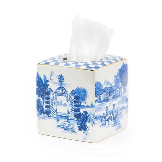 Royal Toile Boutique Tissue Box Cover | MacKenzie-Childs