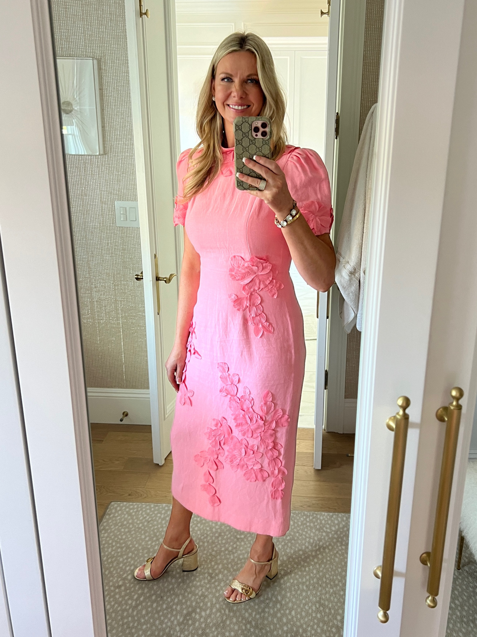 willow floral applique mock neck short sleeve midi dress NWT Antonio Melani, Willow Floral Applique Short Sleeve Mock Neck Midi Dress