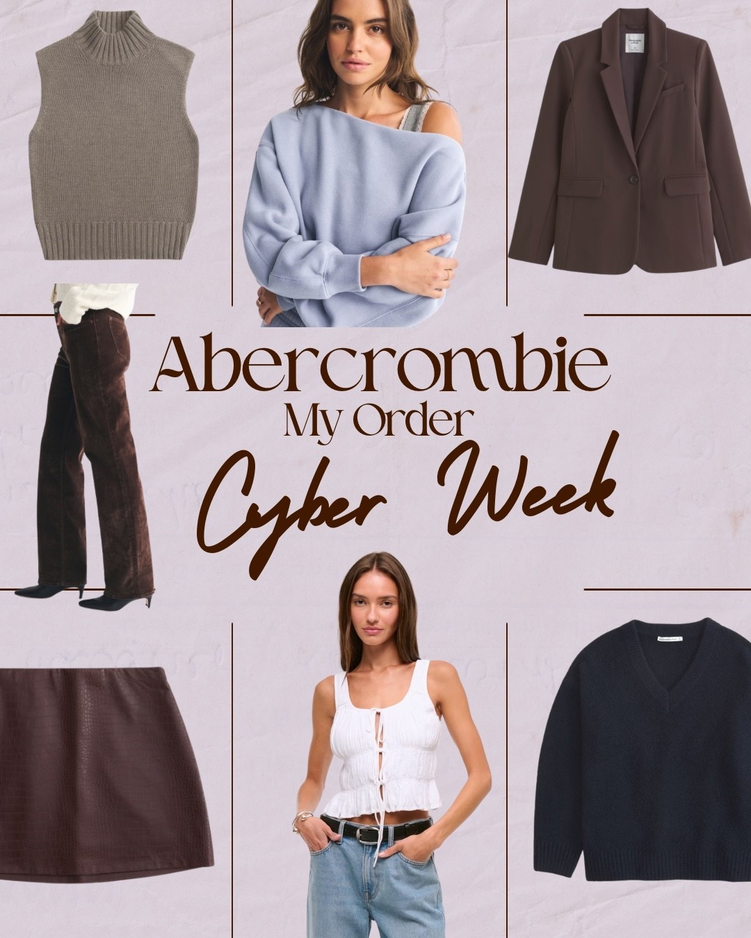 My Abercrombie Cyber Week order is so good this year 🤎✨
Rounded up everything I grabbed — cozy knits, elevated basics, the perfect blazer, and a few fun pieces I know I’ll wear on repeat. Abercrombie’s quality is unmatched, and these deals make stocking up on wardrobe staples a no-brainer.
Linking every item I ordered so you can shop it all in one place!

midsize fashion finds, midsize Abercrombie picks, midsize Cyber Week deals, Abercrombie size 8 try on, size 8 outfit ideas, midsize wardrobe essentials, Abercrombie midsize recommendations, size 8 fall outfits, midsize everyday style, Abercrombie size-inclusive fashion, midsize cozy sweaters, size 8 basics for women, midsize blazer outfit ideas, Abercrombie midsize haul, trendy midsize outfits

#LTKMidsize #LTKCyberWeek