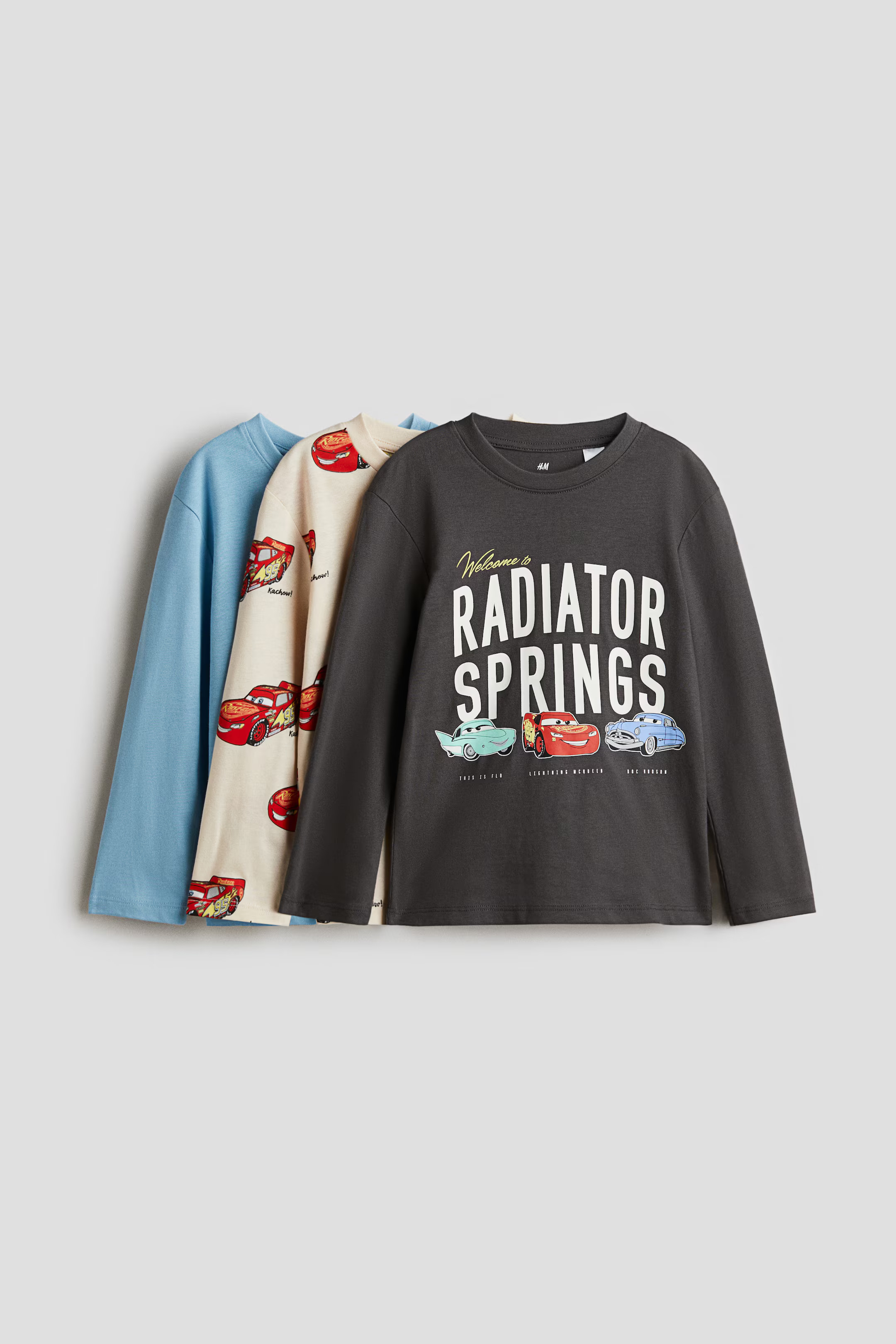 3-pack Long-sleeved T-shirts | H&M (US + CA)