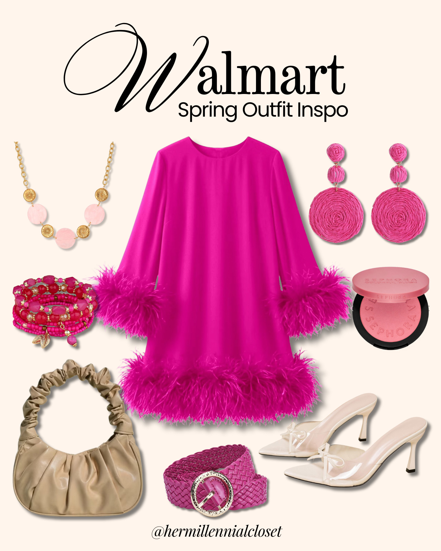 This Walmart look is giving bold, feminine, and unapologetically extra 💖✨ 

 #LTKootd #LTKSeasonal #LTKSaleAlert