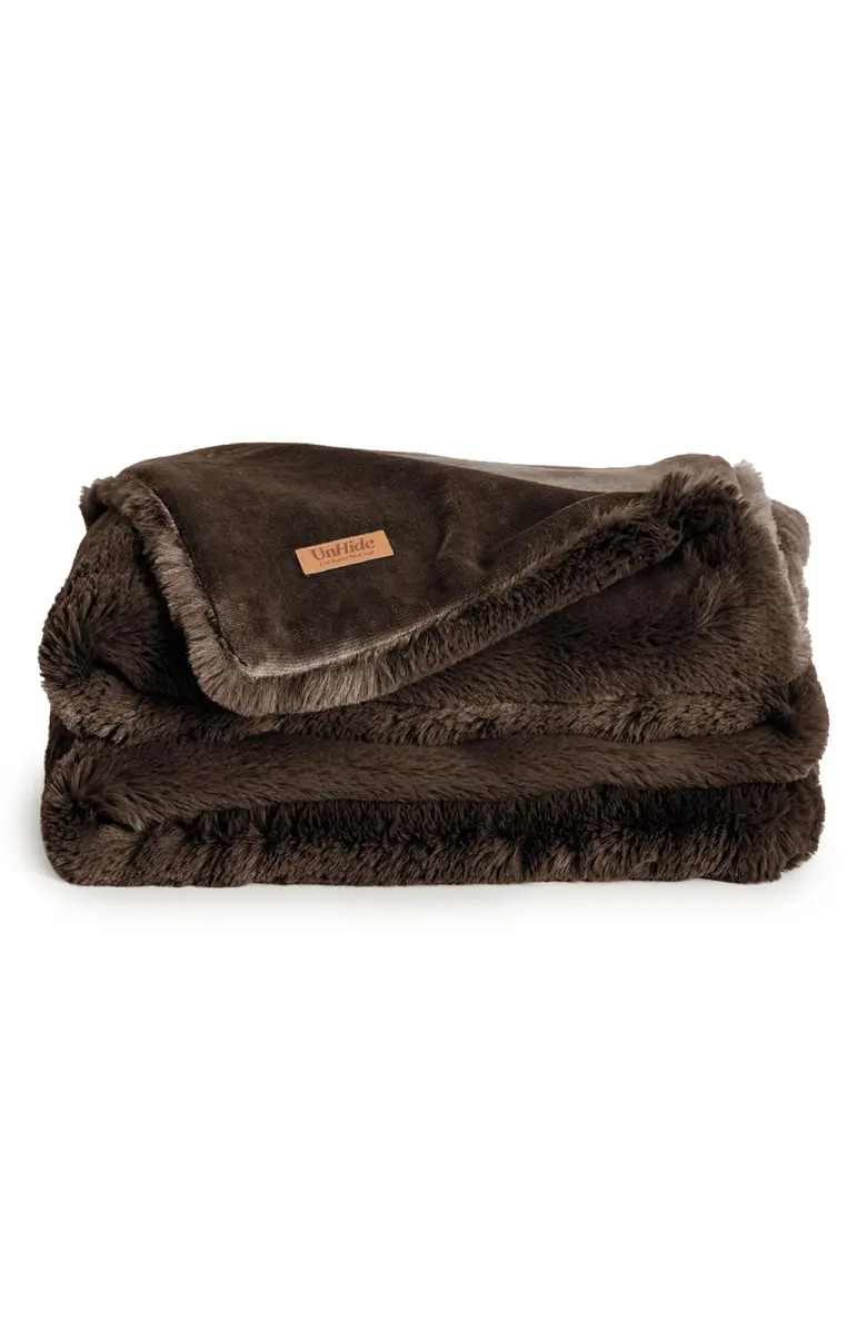 The Marshmallow 2.0 Medium Faux Fur Throw Blanket | Nordstrom