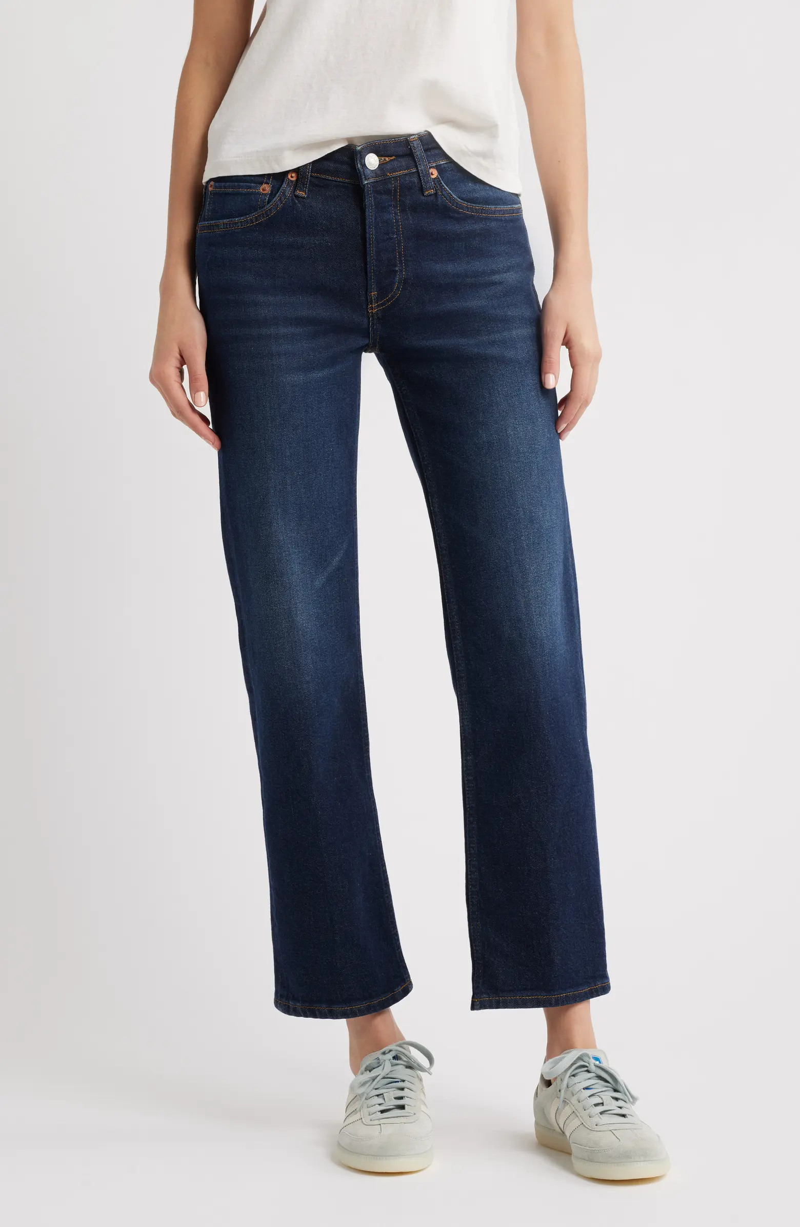 Slim Straight Crop Jeans | Nordstrom