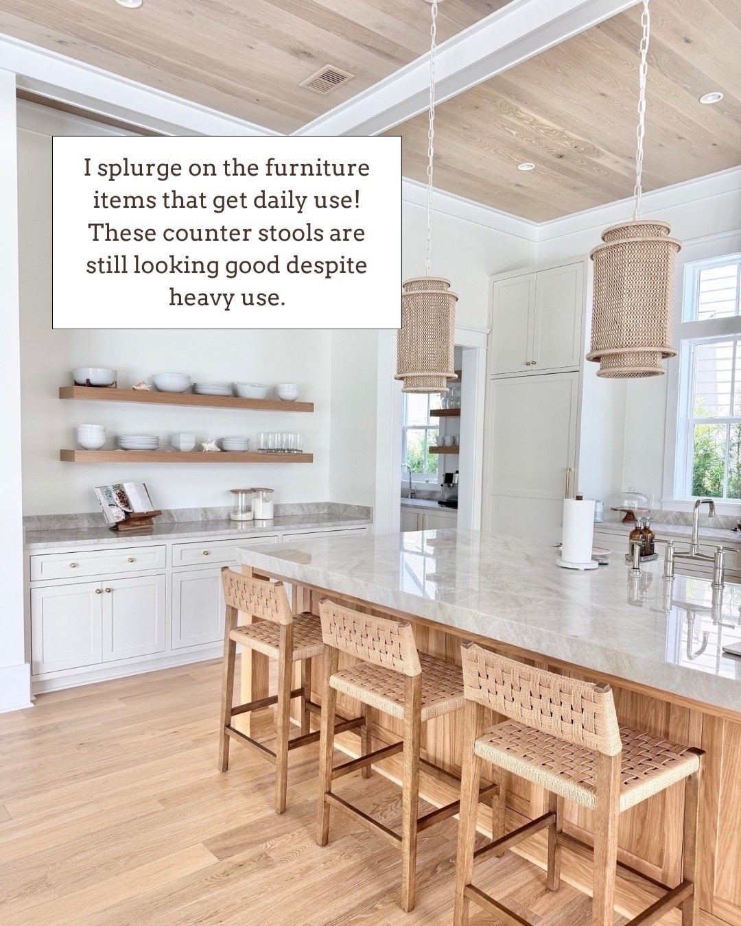 These counter stools were a splurge for me, but so worth it with all the daily use they get 🙌🏻🙌🏻

#LTKdayinmylife #LTKmorningroutine #LTKHome

#LTKHome #LTKSeasonal