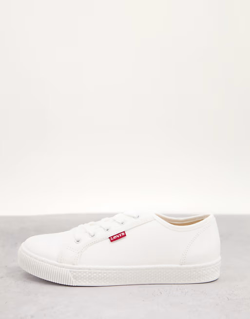 Levi's PU sneakers in white - WHITE | ASOS (Global)