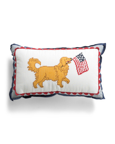 9x15 Americana Retriever Pillow | TJ Maxx