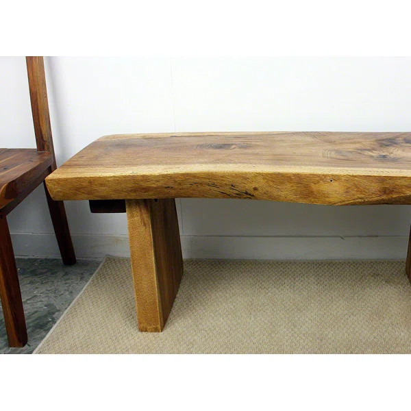 Walnut Benner Wood Bench | Wayfair North America