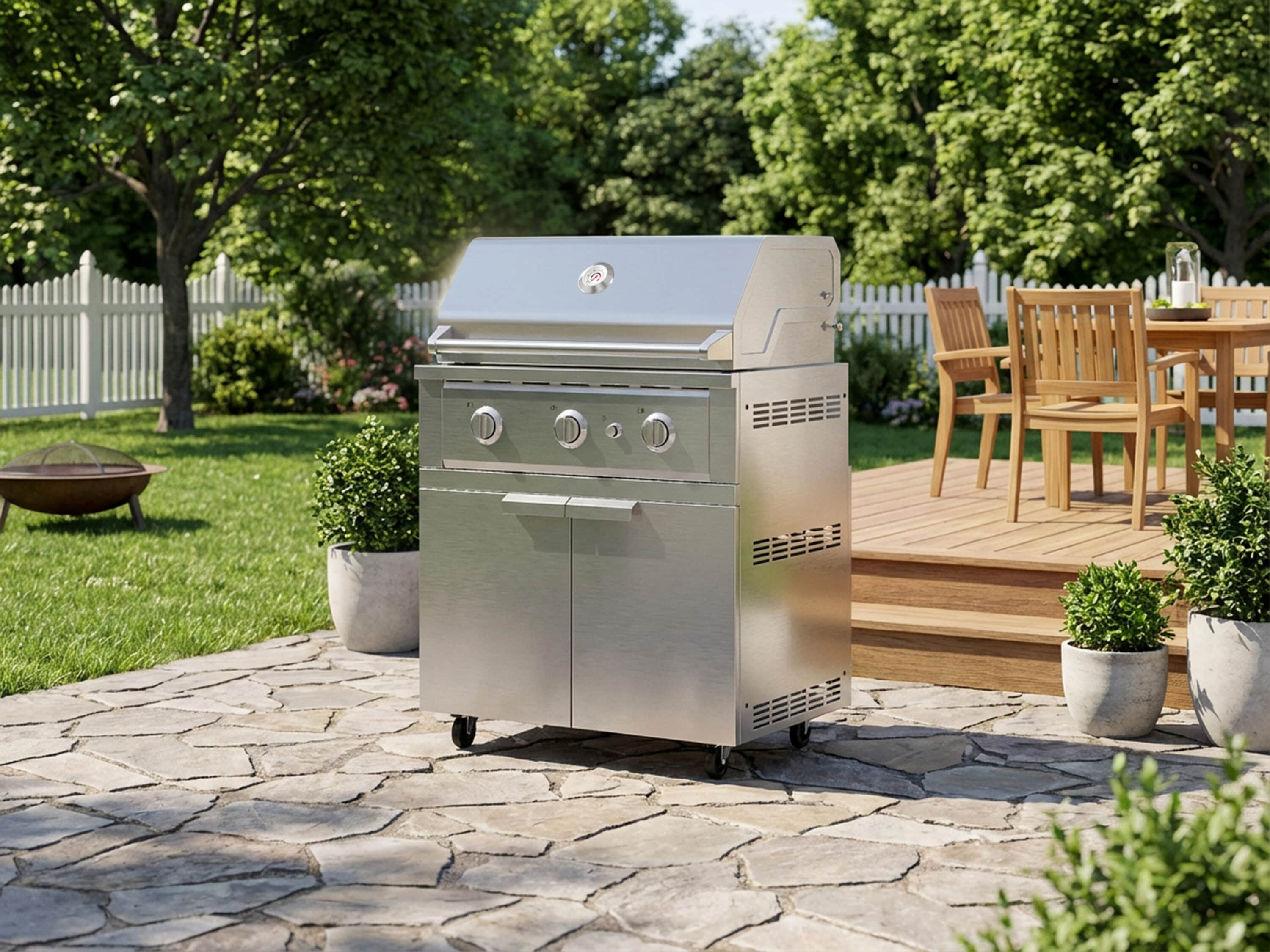 NewAge Products Classic Series 33 in. SS Performance Grill Stainless Steel 3 -Burner Liquid Propane Gas Grill one_size | 72945 | Lowe's