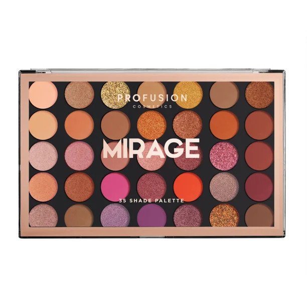 Profusion Cosmetics 35 Shade Eyeshadow Palette, Mirage, 9.3 oz | Walmart (US)