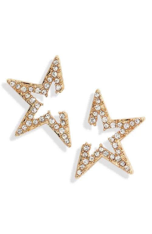 Ettika Star Light Crystal Embellished Stud Earrings in Gold at Nordstrom | Nordstrom