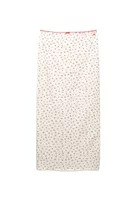 Floral lace-trimmed midi skirt | PULL and BEAR UK