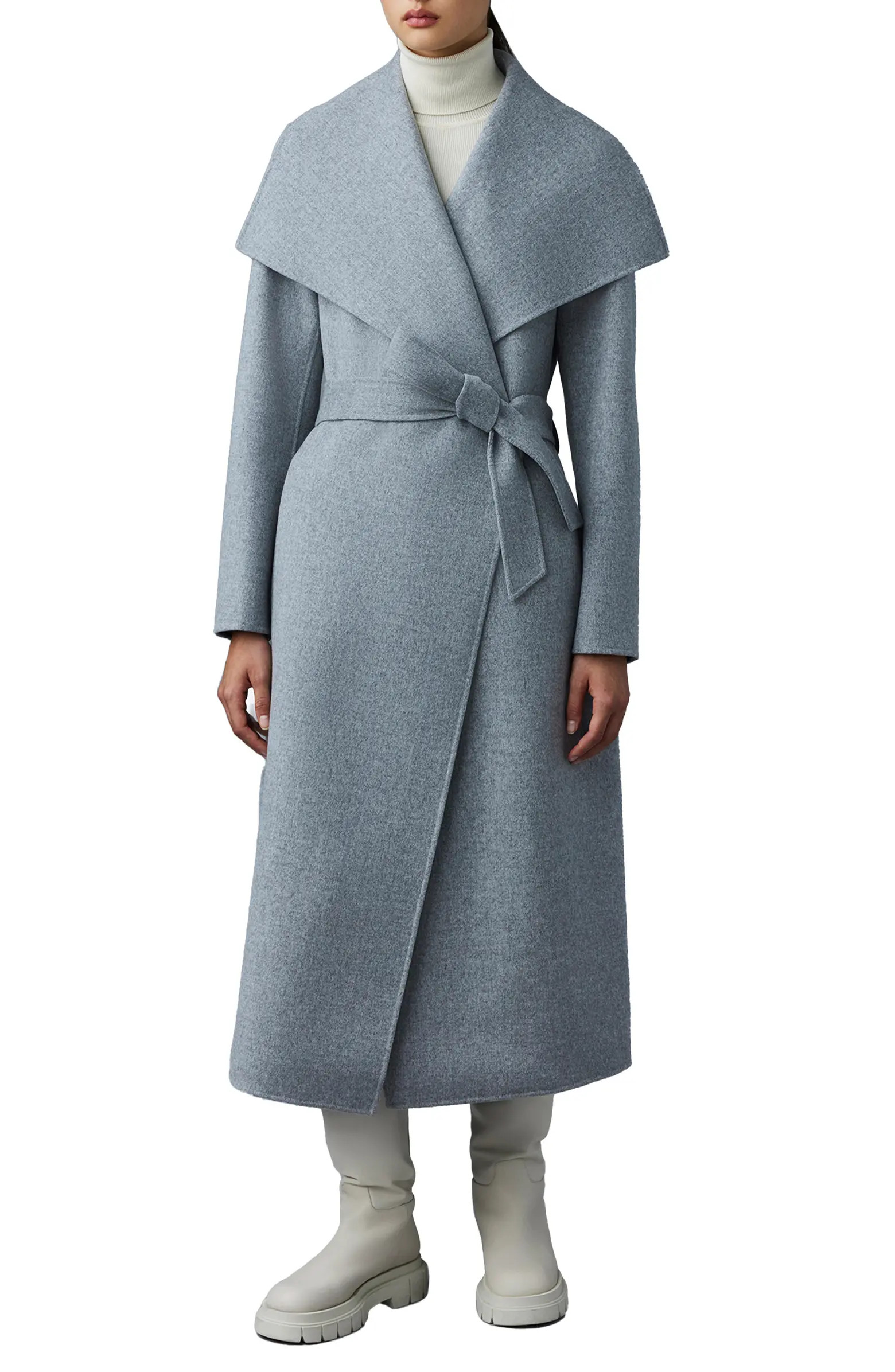 Mai Wool Long Wrap Coat | Nordstrom