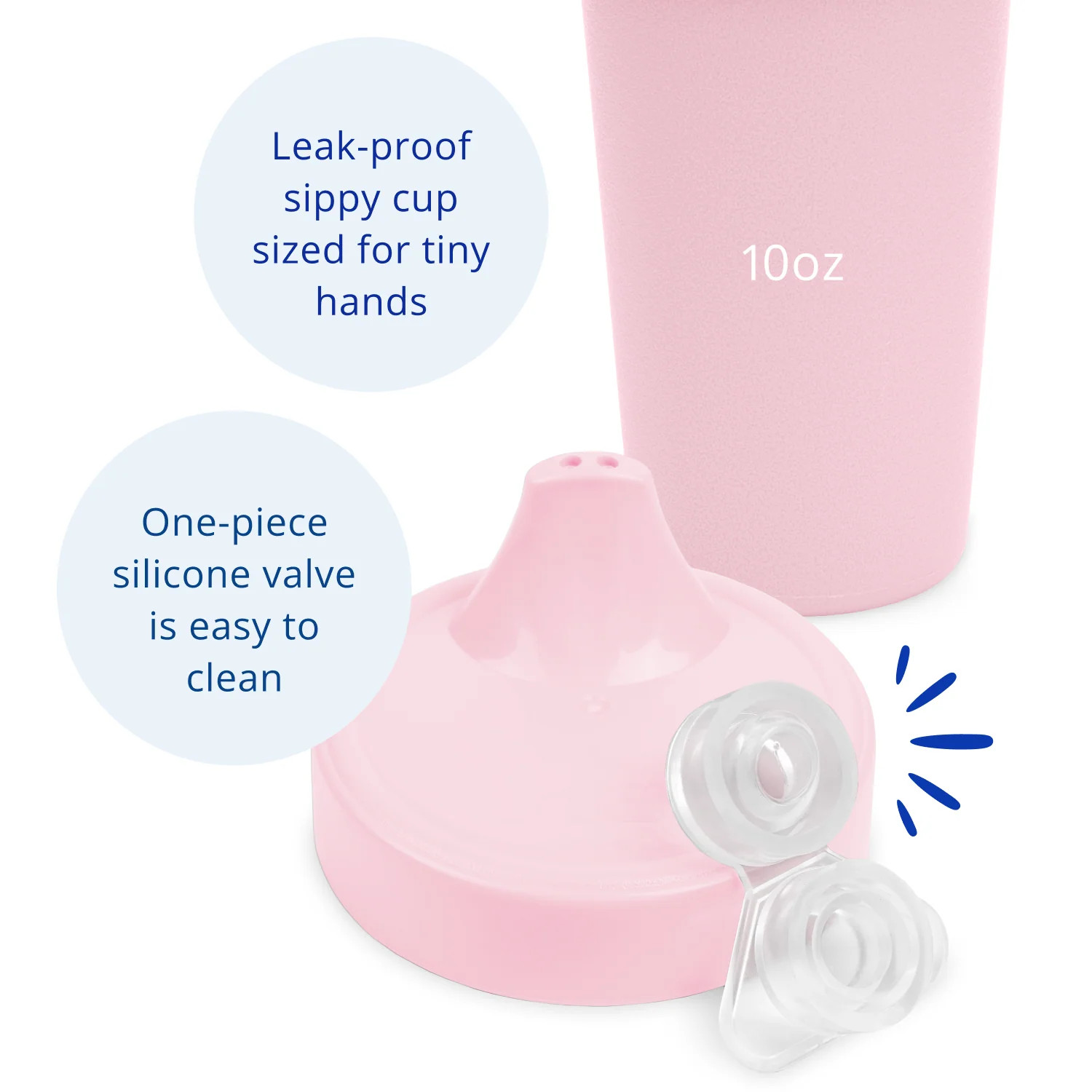 Re-Play No-Spill Sippy Cup |Tableware Made in the USA Recycled Plastic | Re-Play