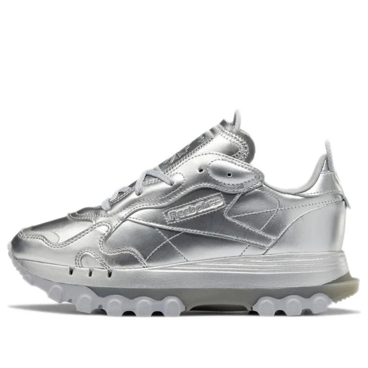 (WMNS) Reebok Cardi B x Classic Leather 'Silver Metallic Pewter' | KICKS CREW