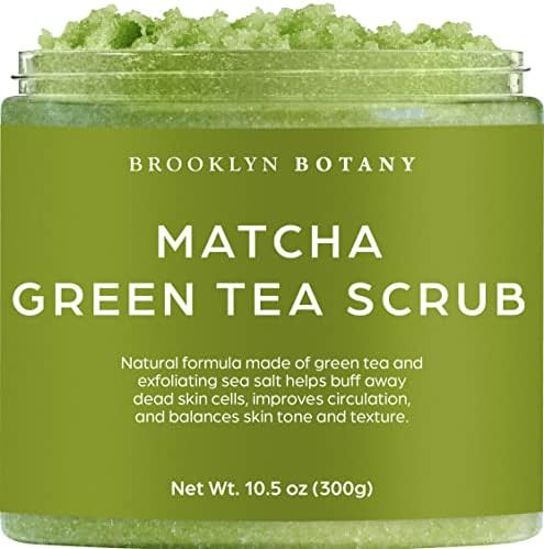 Brooklyn Botany Matcha Green Tea Body Scrub - Moisturizing and Exfoliating Body, Face, Hand, Foot Sc | Amazon (US)