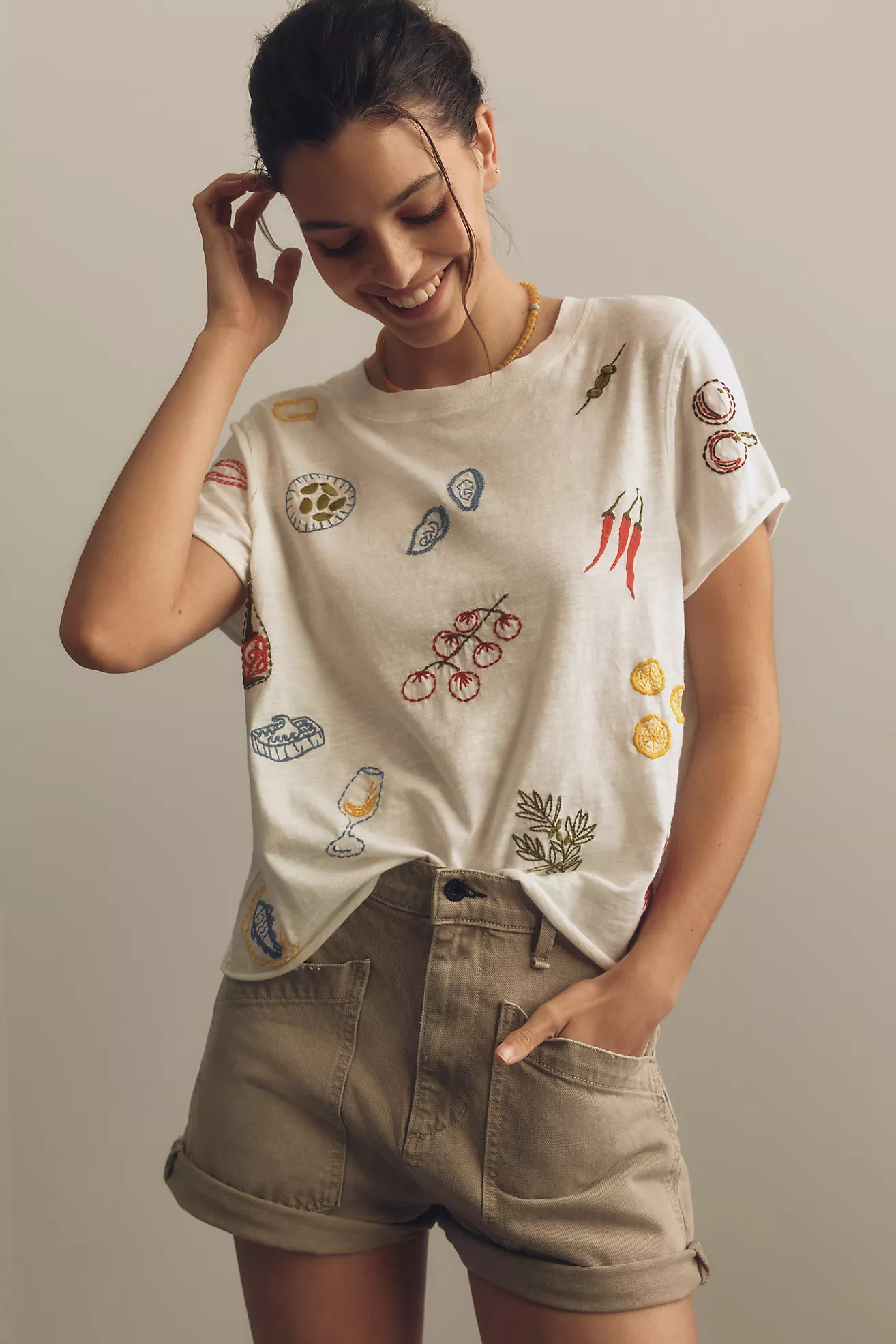 Maeve Boxy Tee | Anthropologie (US)